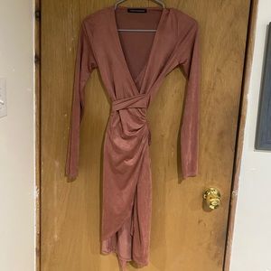 Naked Wardrobe Suede Dress